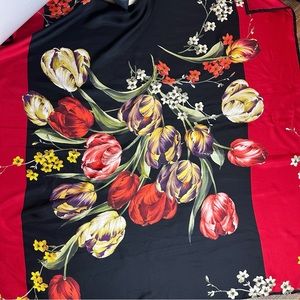 Carlisle Collection 100% Silk Tulip Scarf